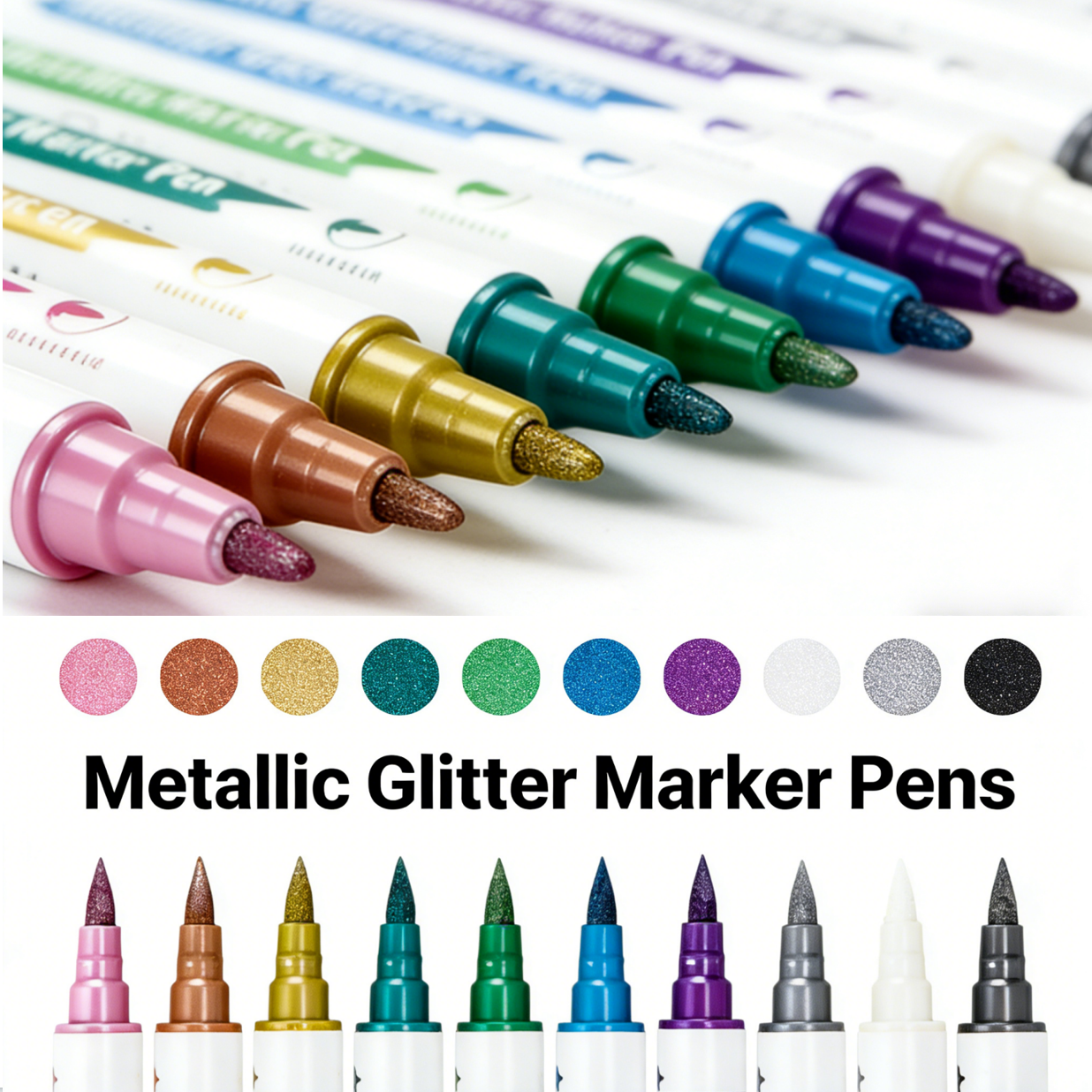 10Pcs Metallic Dual Tip Marker - Correction Pen Fine review and price