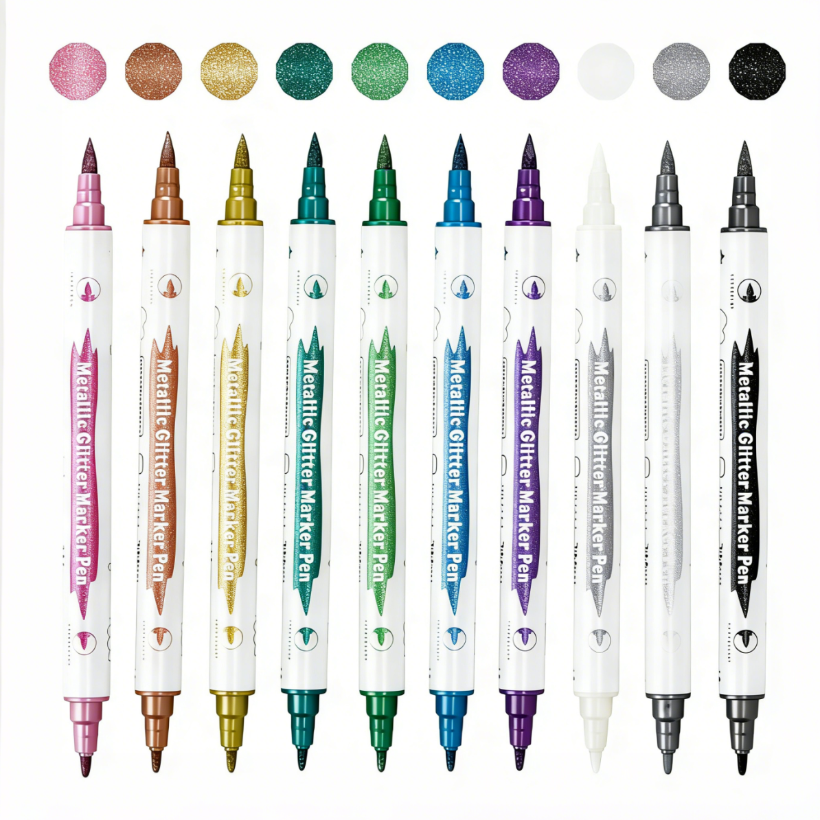 10Pcs Metallic Dual Tip Marker - Correction Pen Fine review and price