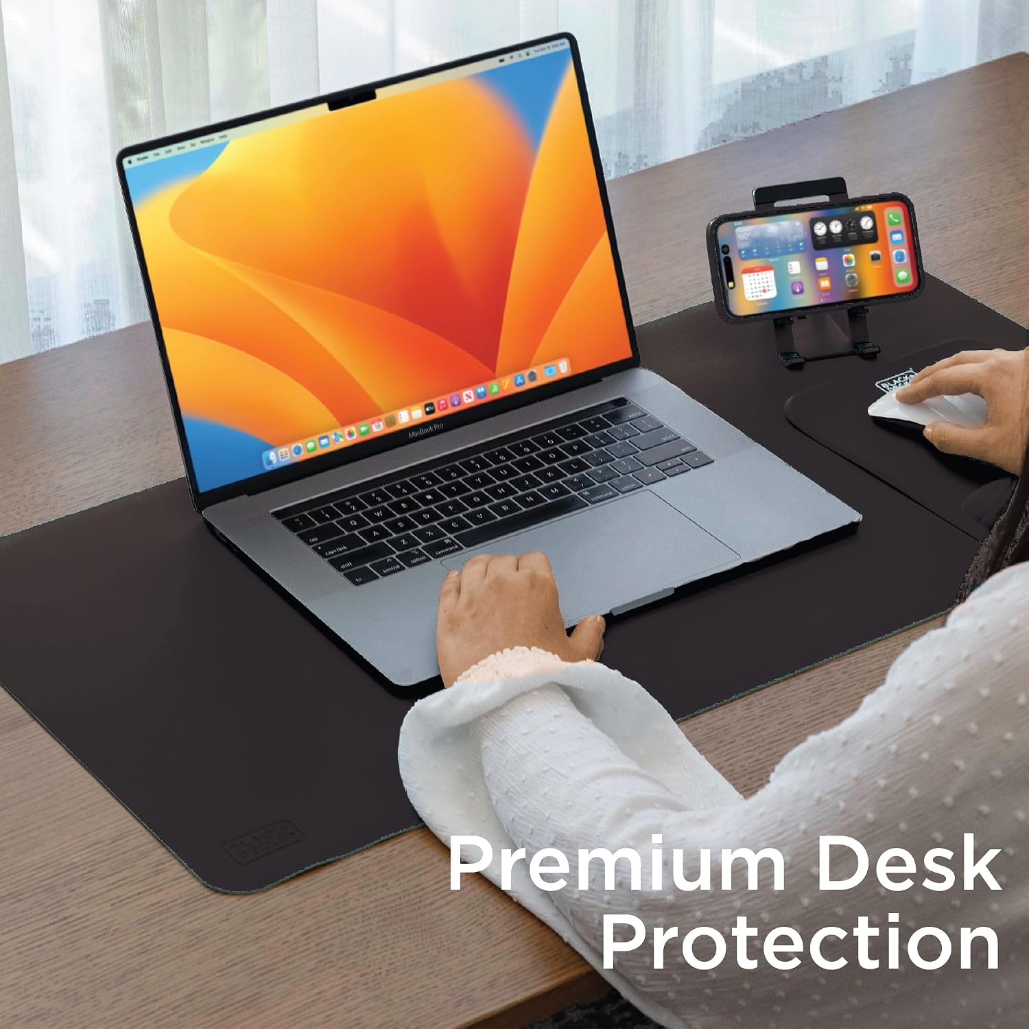 Faux Leather Desk Mat for Keyb - Leather Desk Pad review and price