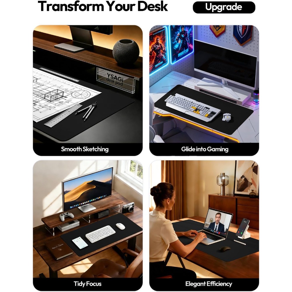 Large PU Leather Desk Pad Prot - Leather Desk Pad review and price