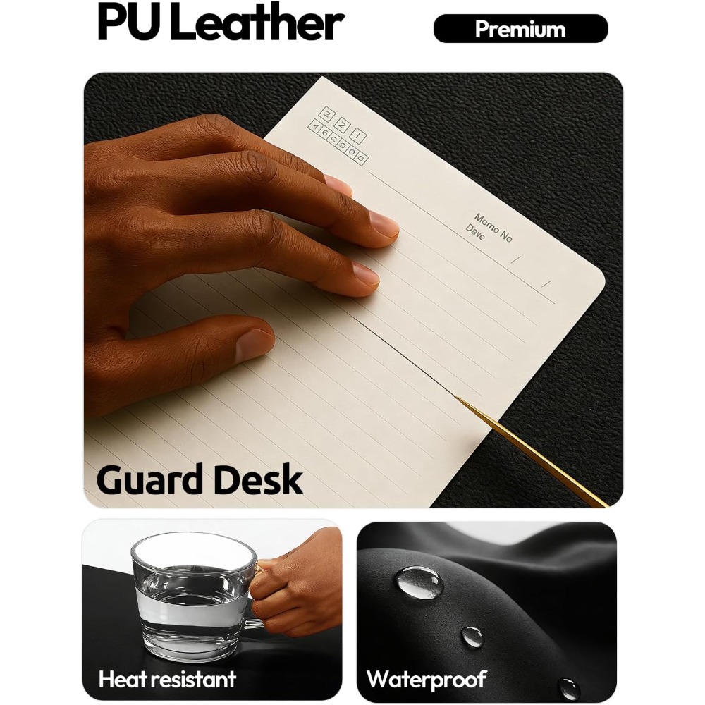 Large PU Leather Desk Pad Prot - Leather Desk Pad review and price