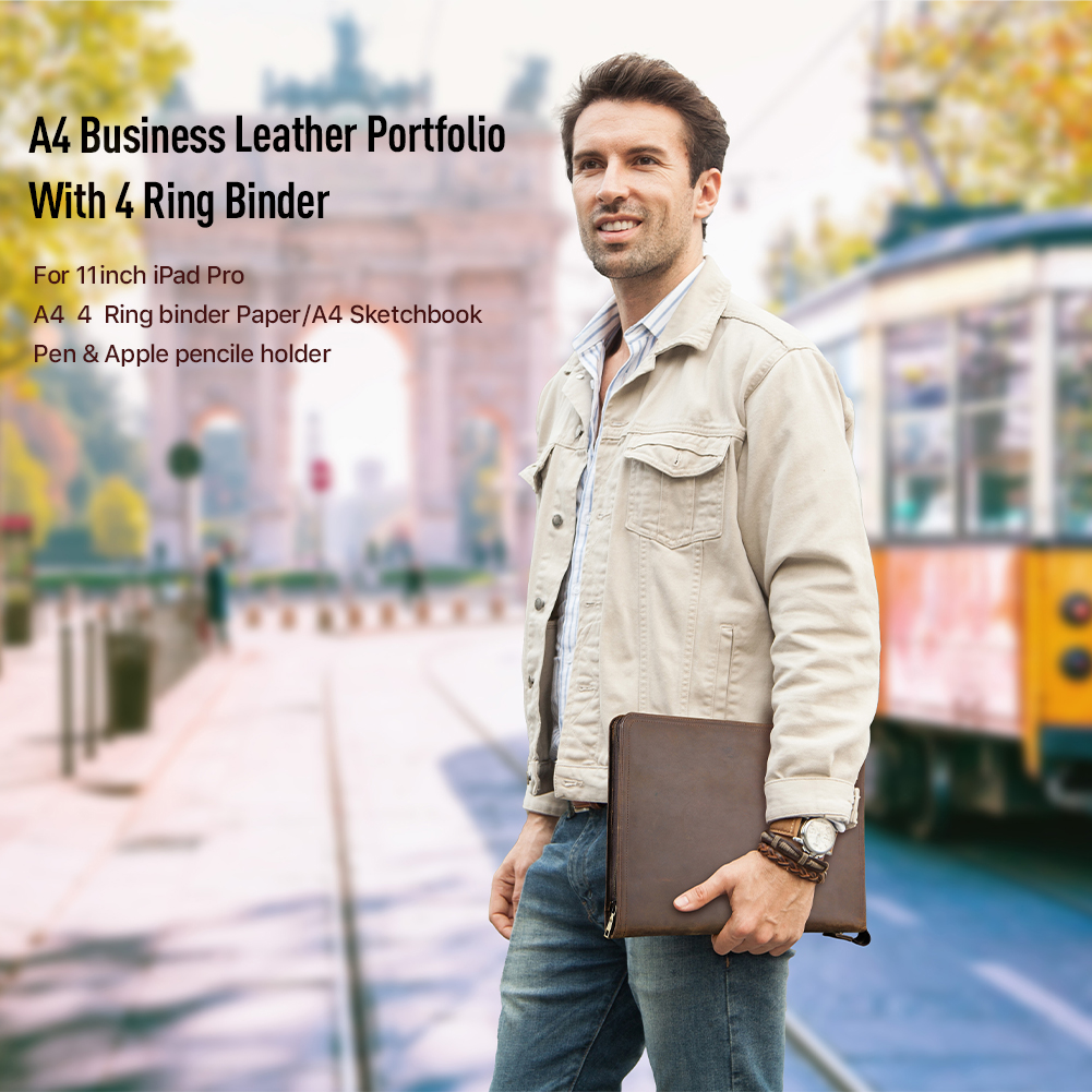 Luxury Retro A4 Cowhide Busine - Binder A4 Lever review and price