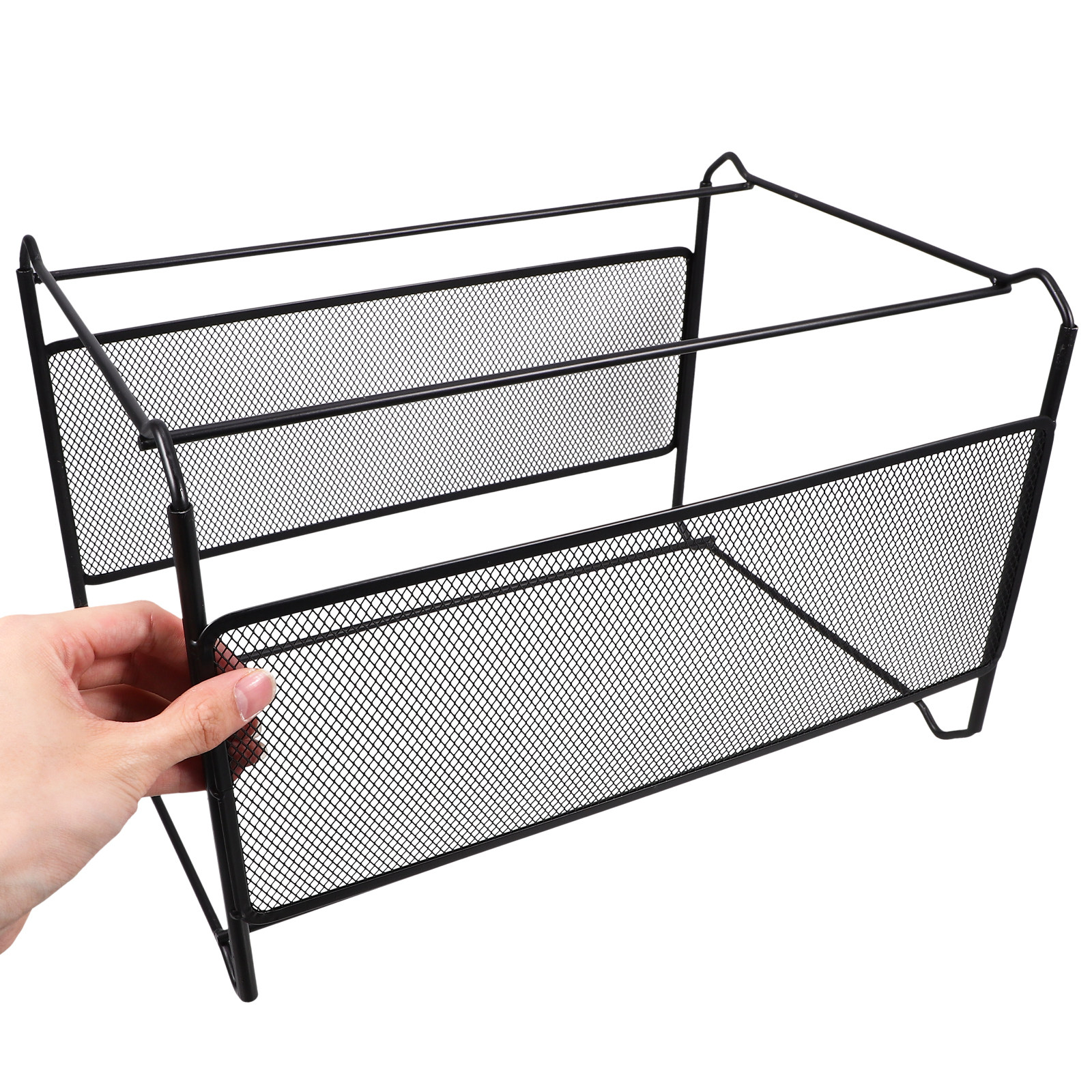 Iron Mesh File Holder Desktop  - Magazine Holder Rack review and price