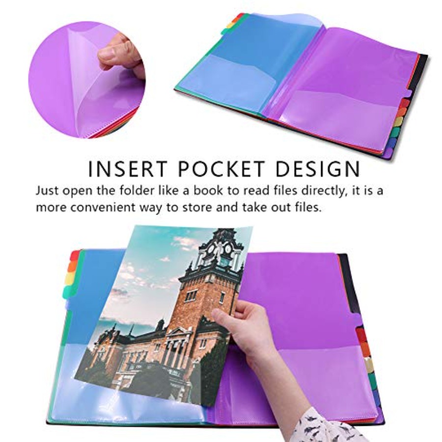Edufun Rainbow Tab Expanding F - Tab Divider A4 review and price