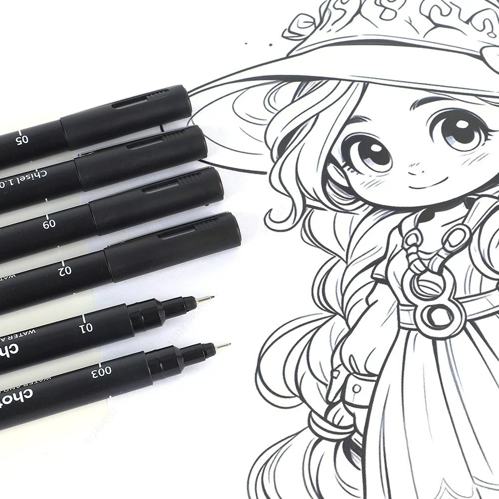 Black Micro Pens,15 Sizes,Wate - Archive Box Set review and price