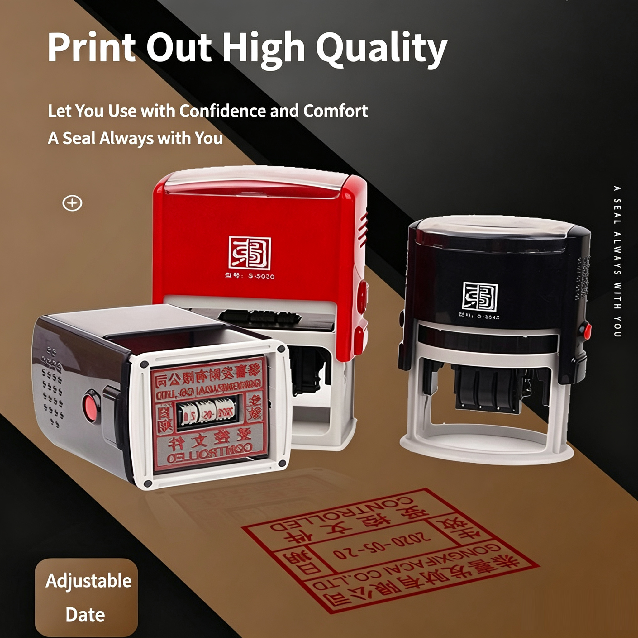 Custom Engraved Seals, Adjusta - Rubber Date Stamp review and price