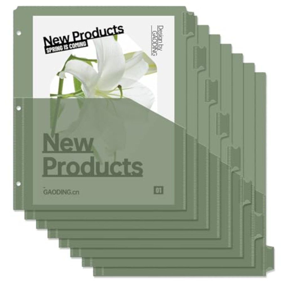 Binder Dividers with Pockets 8 - Tab Divider A4 review and price
