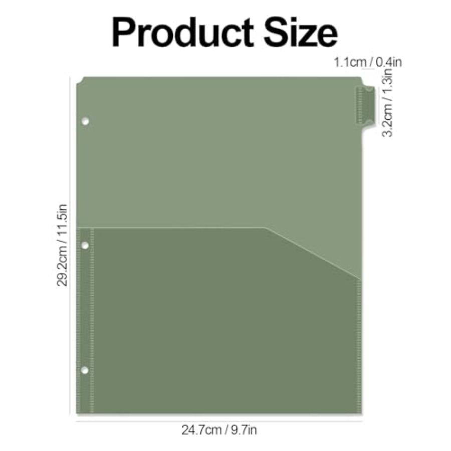 Binder Dividers with Pockets 8 - Tab Divider A4 review and price