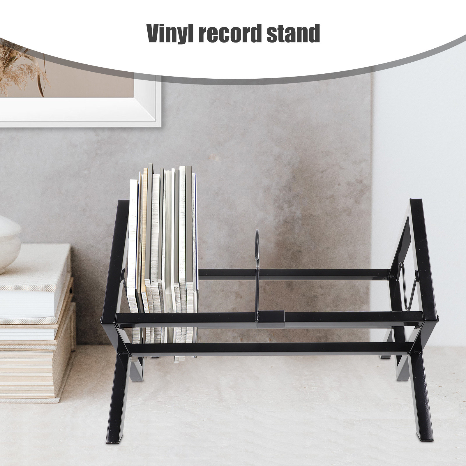 Vinyl Record Display Stand Met - Magazine Holder Rack review and price