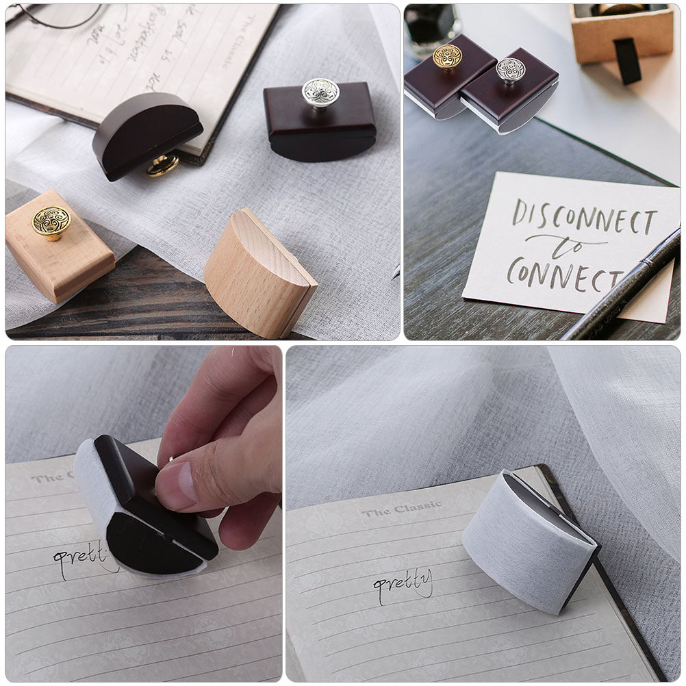 2Pcs Portable Wooden Rocker Bl - Ink Blotter Paper review and price