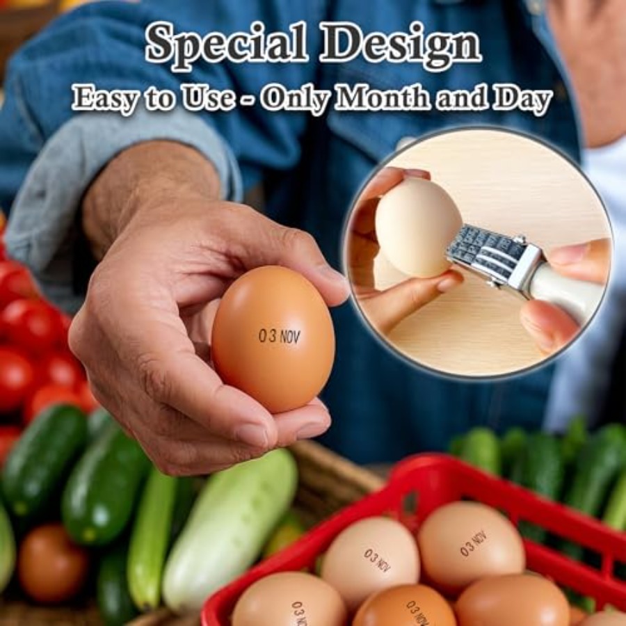 Egg Date Stamp Kit with Ink Pa - Rubber Date Stamp review and price