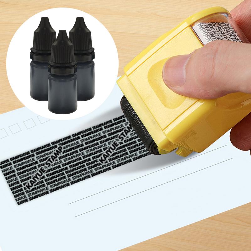 3pcs 10ml Black Ink Refills Pa - Rubber Date Stamp review and price