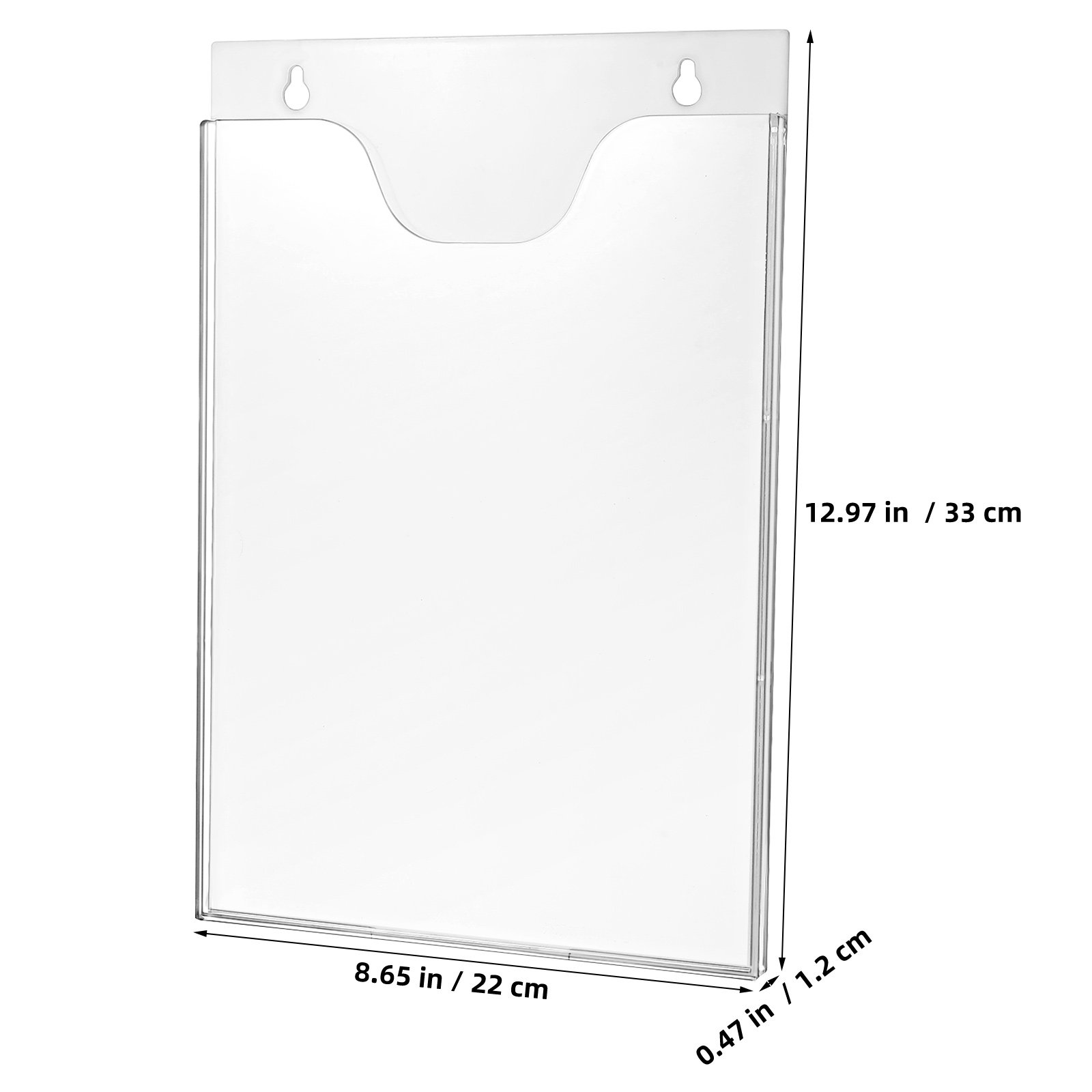 2Pcs Clear Acrylic Wall Docume - Magazine Holder Rack review and price