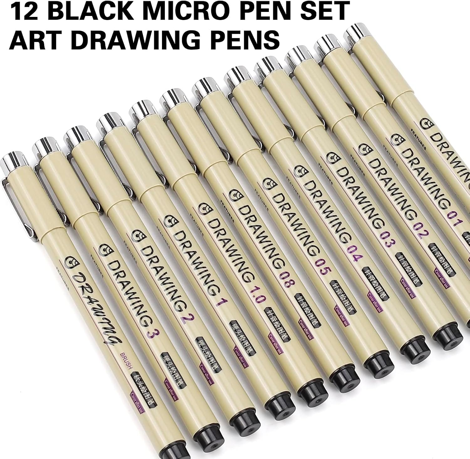 12 Black Fine Liner Drawing Pe - Archive Box Set review and price