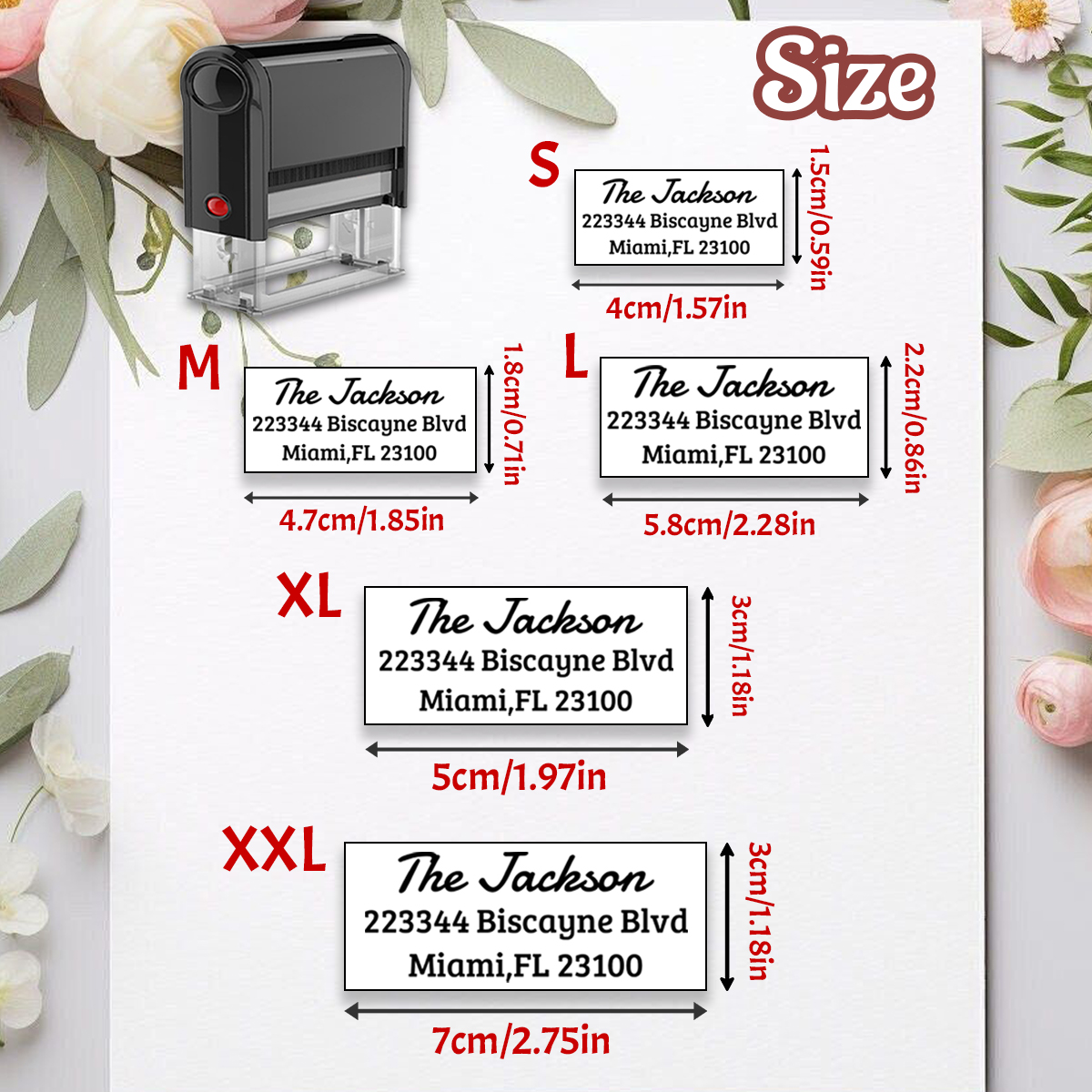Custom Address Stamp, Return A - Rubber Date Stamp review and price
