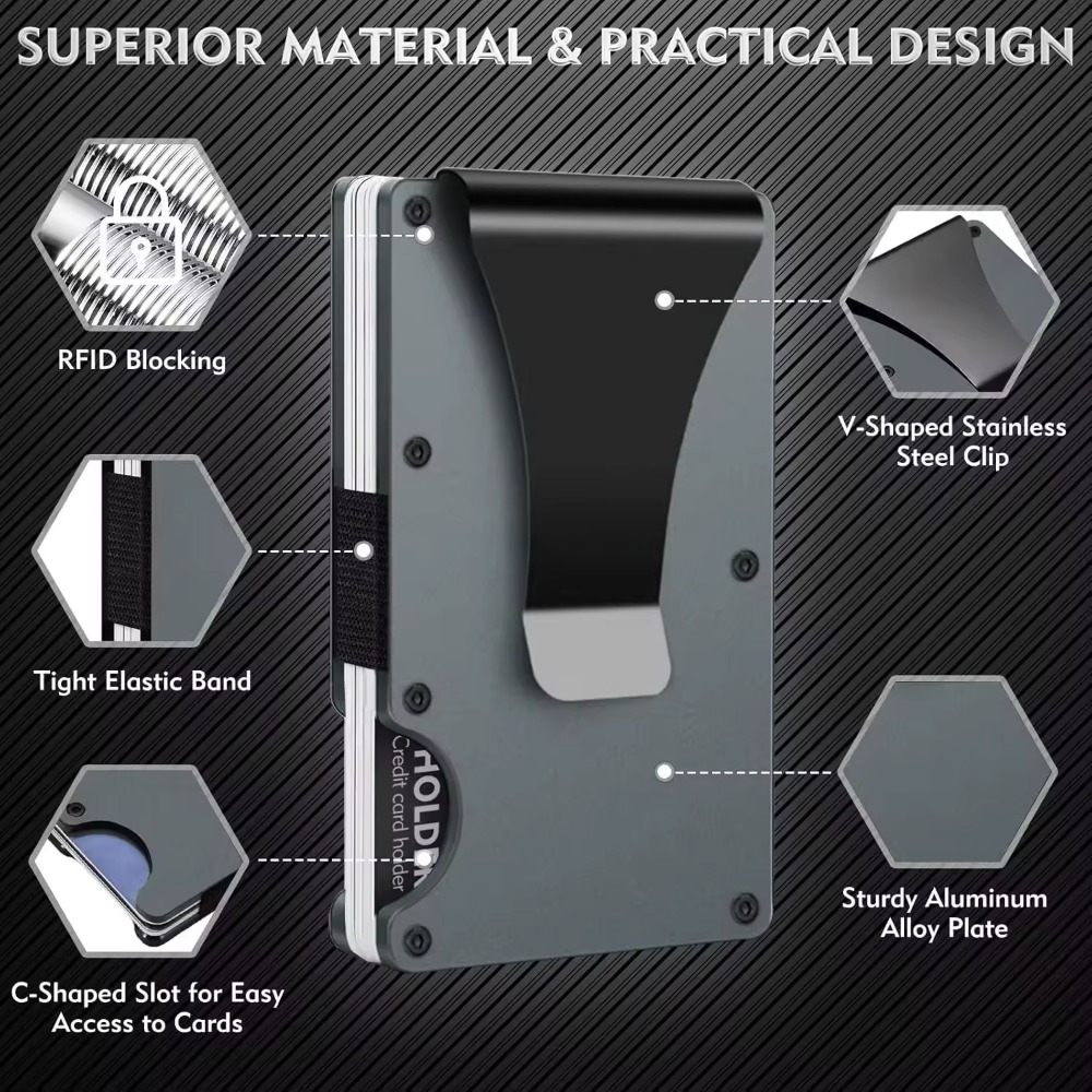 Aluminum Alloy Rfid Blocking C - Index Card Holder review and price