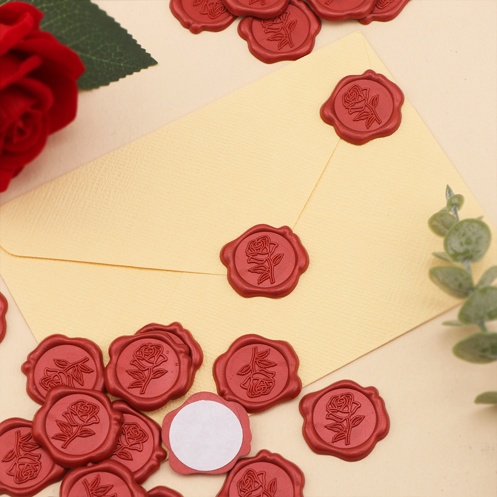 25pcs/set 3D Rose Flower Shape - Wax Seal Stamp Set review and price