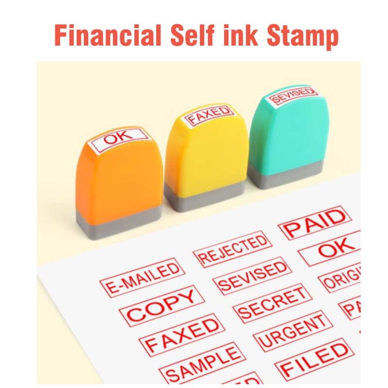 financial seal PAID COPY SCANN - Rubber Date Stamp review and price