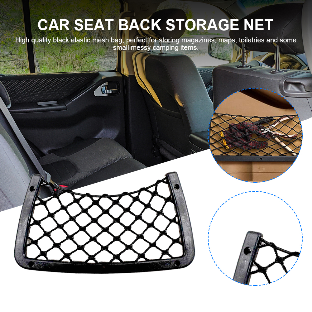 Car Seat Back Storage Net Elas - Magazine Holder Rack review and price