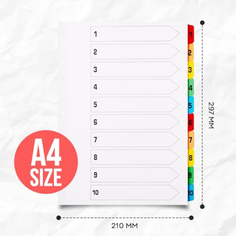 Binder Dividers with Tabs A4 1 - Tab Divider A4 review and price