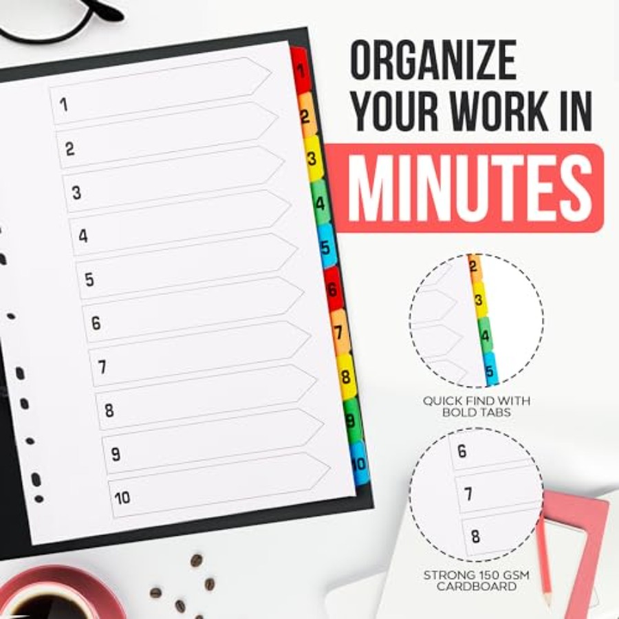 Binder Dividers with Tabs A4 1 - Tab Divider A4 review and price