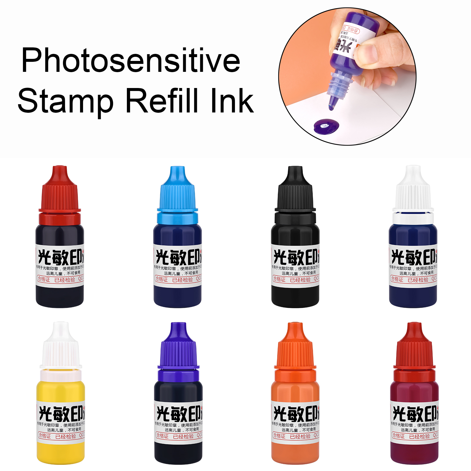 10ml Refill Ink 13 Color Rubbe - Rubber Date Stamp review and price