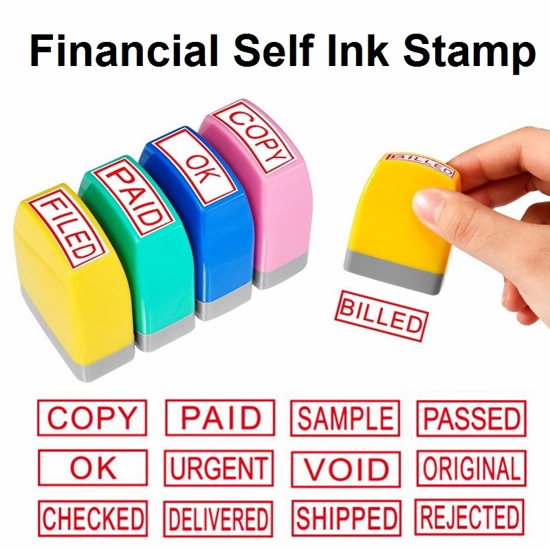 Financial self ink Stamp 